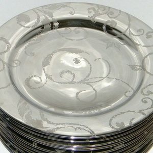 Elegant Mirror Finish Porcelain Charger Plates